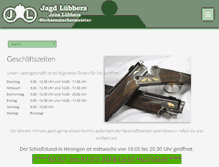 Tablet Screenshot of jagd-luebbers.de